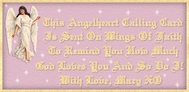 Angelheart calling card from Mary